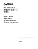 Yamaha S-10-E - Owners Manual 